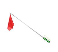 Aymzbd Training Flag for Horses, Equipment for Horse Training, Retractable Flagpole for Competitions And Trailer Loading, Green Handle