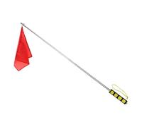 Aymzbd Training Flag for Horses, Equipment for Horse Training, Retractable Flagpole for Competitions And Trailer Loading, Yellow Handle