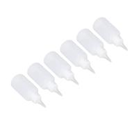 AYNEFY 100PCS 50ml Empty Squeeze Bottles Plastic Dropping Bottles Liquid Dispensing Containers with Pointed Nozzle for Dye Oil Ink Paint Cosmetics