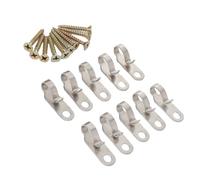AYNEFY 20 Stainless Steel String Light Hanger Hooks Screw Hooks for Outdoor Indoor LED Lights with Weatherproof Design for Patio Garden Decor