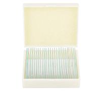 AYNEFY 25pcs Microscope Slides Set Prepared Slides Lab Specimens with Cedar Wood Oil Preservation for Biology Students Homeschool Education