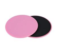AYNEFY 2PCS Exercise Sliding Discs, Small Lightweight Sliders for Full Body Workout, with ABS Material for Gym Yoga Physical Therapy Dance Training (Pink)