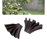 AYNEFY 2PCS Gutter Downspout Diverter, Rainwater Dispersal for 3"x4" and 3"x2" Downspouts, Efficiently Protects Foundation, Installation Without Complex Tools (Brown)