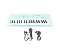 AYNEFY 37 Keys Electric Piano Keyboard, Musical Instrument for Beginners, Kids, with Microphone, Recording Function, Portable, USB/AA Battery Powered, for Music Education (Blue)
