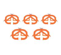 AYNEFY 5 Pcs Cattle Nose Ring, Plastic Calf-weaning Nose Rings Anti Suckling Spiked Rings for Dairy and Beef Calves Safe Plastic Training Aid