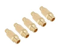 AYNEFY 5pcs Brass Pneumatic Muffler, Noise Reduction Air Exhaust Silencers for Pneumatic Tools, 1/8 BSP Thread, Durable Construction for Valves and Cylinders