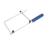 AYNEFY Adjustable Jeweller's Saw Frame Set, U-Shape 3-15cm Deep Throat Handsaw with 6 Spiral Blades, Ergonomic Cutting Tool for Wood, Metal, Plastic and Wax Art Making
