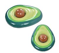 AYNEFY Avocado Pool Float, PVC Inflatable Pool Raft Lounger for Beach Party with Ball, Lightweight Skin Friendly Water Entertainment Supplies