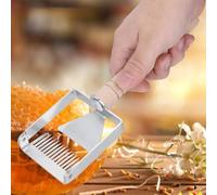 AYNEFY Beekeeping Tine Uncapping Fork, Wooden Handle with Stainless Steel Tines, Heavy Duty Tool for Efficient Honey Extraction and Inspection for Beekeepers