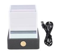 AYNEFY Bitcoin Stock Ticker Display, 4.3 Inch LCD Screen with Real Time Weather and Cryptos Price, WiFi Connected with DIY Image Storage, for Home Office Desk and Bedside Table (Black)