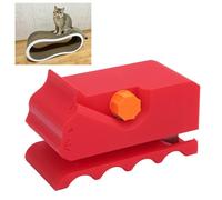 AYNEFY Cardboard Cutter for Cat Scratchers 3D Printed DIY Cardboard Stripper Tool with Adjustable Depth Width Ergonomic Grip for Crafting Enthusiasts (Red)