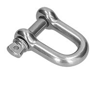 AYNEFY D Ring Shackle, 304 Stainless Steel Screw Pin Anchor Shackle for Land Lifting, Marine Fixing Tool with Fast Connection Speed, Practical for Electric Power, Mining, Construction (20pcsM4)