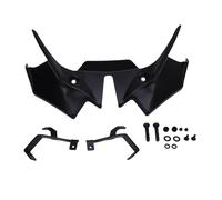 AYNEFY Front Spoiler Naked Wing Deflector Aerodynamic Downforce Wing Kit for Z650 2021-2024 Motorcycle Accessories Easy Install ABS Metal Improves Stability Traction (Black)