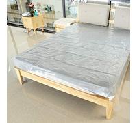 AYNEFY Greenhouse Plastic Film Clear Polyethylene Sheeting 150 Micron 6S Technology 90% Light Transmittance Anti-Dust Anti-Drip for Cultivated Plants Seedlings Antifreeze (2x2 M/6.56x6.56 FT)