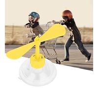 AYNEFY Helmet Propeller Decorative, Suction Cup Spinner for Bike Helmets with Real Spinning Action and Vibrant Colors for Bikers (Yellow)