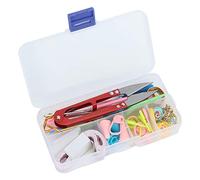 AYNEFY Knitting Tools Set, Complete Needles Crochet Hooks Tape Measure, Plastic Box, Weaving Tool for Knitting Lovers or Beginners