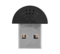 AYNEFY Mini USB 2.0 Microphone, Noise Reduction, Omnidirectional Pickup, High Performance, Versatile Compatibility, Plug and Play, Suitable for PC or Mac Skype Calls, Chat, Recording, (Black)