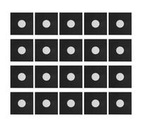 AYNEFY Record Kraft Paper Jackets, 20pcs Record Kraft Paper Jackets for LP Jacket Covers 12.2x12.2in Black Protective Sleeves for 12 Inch Records with Die Cut Center Hole