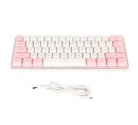 AYNEFY RGB Mini Gaming Keyboard, Compact 61 Keys Keyboard with 6 Backlight Effects and Ergonomic Design for Typist, Compatible for 11 10 8 7 Vista, with UV Coated Keycaps and USB Wired