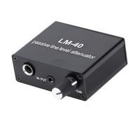 AYNEFY Sound Passive Attenuator, Aluminum Alloy 3.5mm 1/8" AUX Mini Volume Control Attenuator, Mono 6.5mm 2, Compact Lightweight, Wide Applications, LM-40