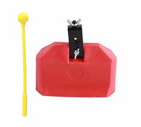 AYNEFY Steel Cow Bell, Versatile Usage, Customizable Design, Secure and Adjustable for Sporting Events, Weddings, Comfortable Handling, Portable and Convenient with Wrist Strap (Red wooden fish)