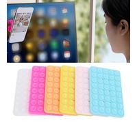 AYNEFY Suction Cup Phone Holder 6PCS Universal Silicone Phone Mount with 40 Strong Suction Cups for Mirror Shower Window