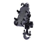 AYNEFY Super Stable,Shock Absorption Conservation,Universal Adjustability Motorcycle Phone Holder Handlebar,Rearview Mirror Phone Holder Mount Clamp 360° All Round Scooter Clamp/Holder (Handlebar