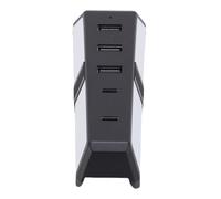 AYNEFY USB Port Expander USB 2.0 Hub 5 Port USB C Hub for Console with 3 USB 2.0 Ports 2 USB C Ports No Power Adapter Needed Anti Slip Pads Compact Design