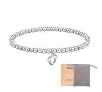 AYNKH 1 Piece Little Foot Charm Bracelet,Heartwarming Gift Option for Expectant Mothers, Perfect New Mum Gift,Ideal Choice for a Baby Shower Occasion,Symbolizing the Anticipation and Joy of New Life
