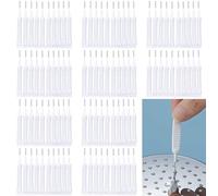 AYNKH 100 PCS Small Shower Head Nozzle Cleaning Brushes for Holes, Gap Hole Anti Clogging, Multifunctional Deep Detail Crevice Cleaning Brush for Shower Head,Phone Hole,Keyboard (White)