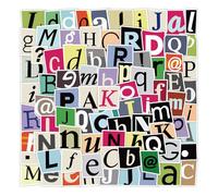 AYNKH 100Pcs Doodle Letter Stickers, Multi Colour Self Adhesive Waterproof Alphabet Stickers, Scrapbook Stickers for DIY, Poster, Mailboxes, Travel Case, Scrap Booking, Laptop