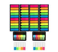 AYNKH 1200 Pieces of Sticky Notes, 8 Sets of Colourful Label Stickers, 8 Colour Labels, High Quality Adhesive Sticky Notes, Multi-Scene Stationery, Office Learning Supplies, Creative Marking Tools