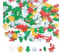 AYNKH 1ounce Christmas Confetti Glitter Sequins Elk Snowflake Gift Box, Mix Foil Snowflake Holly Sequin, Christmas Tree Bells Confetti Bright for Decoration Crafts DIY Nail Art
