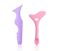 AYNKH 2PCS Eyeliner Stencils, Silicone Winged Eyeliner Tool Reusable Winged Tip Aid Eyebrow Pencil Helper Multifunctional Makeup Tool for Eyeliner Eyelash Eyebrow Lip Line