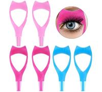 AYNKH 3 in 1 Eyelash Comb， Mascara Shield Applicator Eyelashes Tools,Upper Lower Eye Lash Guard，Makeup Comb Brush Cosmetic ，Lash Helper Tools Guide Makeup Separator Clean for Girls Women 6PCS