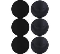 AYNKH 3 Pairs Removable Bra Inserts, Round Reusable Thickened Gather Cup Chest Soft Bikini Sponge Padding Inserts Lift Breast Invisible Sports Cups Bra Insert for Bikini Tank Top Swimsuit (Black)