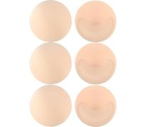 AYNKH 3 Pairs Removable Bra Inserts, Round Reusable Thickened Gather Cup Chest Soft Bikini Sponge Padding Inserts Lift Breast Invisible Sports Cups Bra Insert for Bikini Tank Top Swimsuit (Beige)