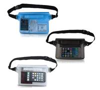 AYNKH 3 Pcs Waterproof Pouch Bag with Adjustable Waist Strap, Transparent Screen, Touchable for Protecting Your Phone and Valuables in Beach, Swimming, Boating, Fishing, Hiking