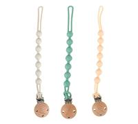 AYNKH 3 Pieces Pacifier Clips, Silicone Pacifier Clips, Easy to Use and Loss Proof Clips for Boys and Girls