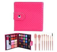 AYNKH 32 Colors Makeup Set for Girls, Children's Makeup Toys with 9 Brushes, Non-Toxic Washable Palette Toys, Halloween Christmas Stage Performance Birthday Party Beauty Set Princess Gift