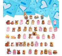 AYNKH 35 PCS Water Dolphin,Light Up Water Dolphin,Resin Animals,Capybara Small Blind Bag,Capybara Resin Figurine,Light Up Kapybara Mini Toys,Desktop Outdoor Crafts,Kapybara Gifts,Mini Figures