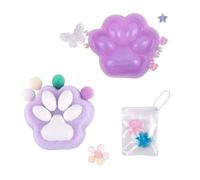 AYNKH 3PCS Cat Paw Squishy Toy,FuFu Squishy,Fun Ball Toy with 10 Fun Balls,Stress Reducing Focus Increasing,Taba Squishies Kit,Taba Squishies Paw,Kids,Teens,Adults