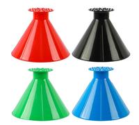 AYNKH 4 Pack Magical Ice Scrapers for Car Windshield Windscreen, Multifunctional Round Shovel Wiper Refuelling Funnel Snow Ice Cone Frost Removal for Truck Vans SUV