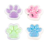 AYNKH 4PCS Cat Paws Taba Squishy, Squishies Toys, Fufu Squishy Stress Relief, Sweet Soft Cat Paws, Gifts for Kids and Adults, Cats Paw Squishies Toys,Christmas,Halloween