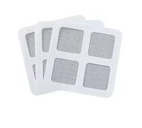 AYNKH 50pcs Floor Drain Mesh Strainer Sticker with Waterproof Adhesive, Shower Drain Hair Catcher Anti-blocking Filter Sticker Hair Catchers for Bathroom Laundry Bathtub