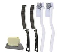 AYNKH 5pcs Crevice Cleaning Brush，Hard Bristle Crevice Cleaning Brush, Grout Brush,Long Handle Tile Groove Window Narrow Gap Cleaning Tool for Home Bathroom Toilet Kitchen