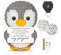 AYNKH 5PCS Handmade Cute Crochet Penguin,Anniversary Romantic,Birthday Gift for Girlfriend Wife, Valentine's Day Presents for Her