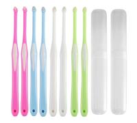 AYNKH 8 Pcs Interspace Toothbrush，Soft Single Tufted Toothbrush ，End-tuft Tapered Orthodontic Interdental Brushes Gap Toothbrush, for Dental Cleaning，Sensitive Gums Deep Cleaning(4 Random Colors)
