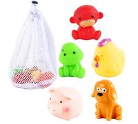AYNKH Bath Toys,6 PCS Animal Mould Free Baby Bath Toys with No Holes for Boys Girls Floating Water Pool Bathtub Tub Shower Toys for 1 2 3 4 Year Baby Toddler Kids Children Gift