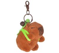 AYNKH Capybara Plush Toy with Keychain, Soft Cartoon Pendant Backpack Accessory Door Decoration Cute Capybara Keyrings, Super Soft Keyring for Kids Friends Family